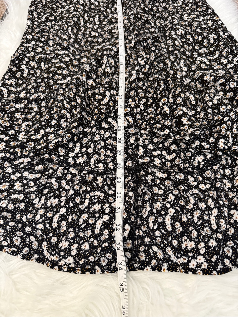 No Boundaries Floral Skirt XXL Black Midi Skirt Front Slit Flowy Plus Size - Picture 5 of 5